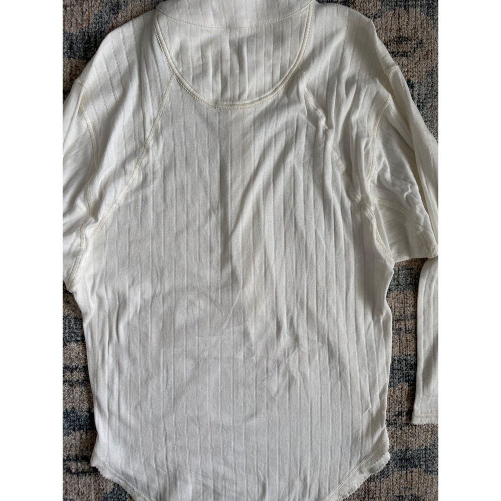 Free People Coffee Chat Pointelle Knit Pullover Size Small NWT - Picture 5 of 5